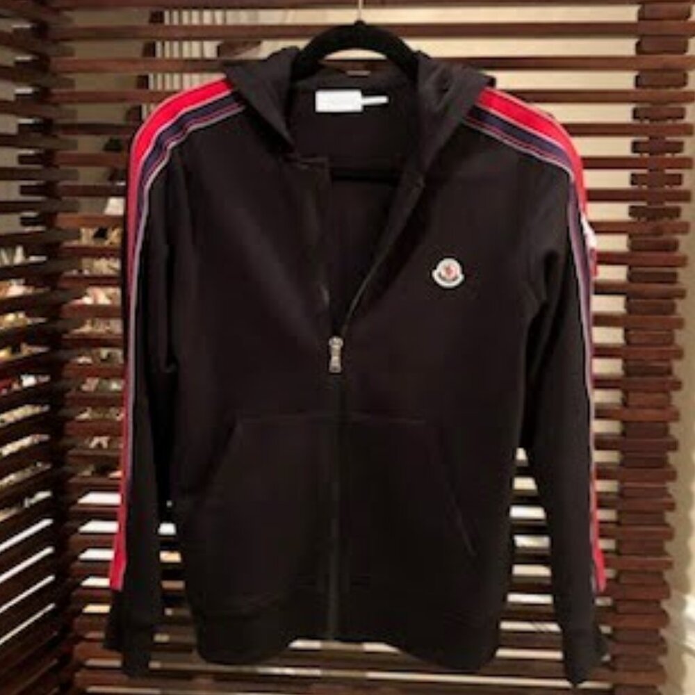 Moncler Hoodie Jacket Black Size 14A
